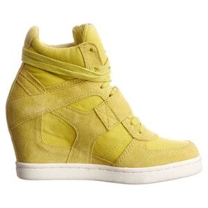ASH BOWIE SUEDE WEDGE SNEAKER & CANVAS BOOTIES Size: 34 / US 4